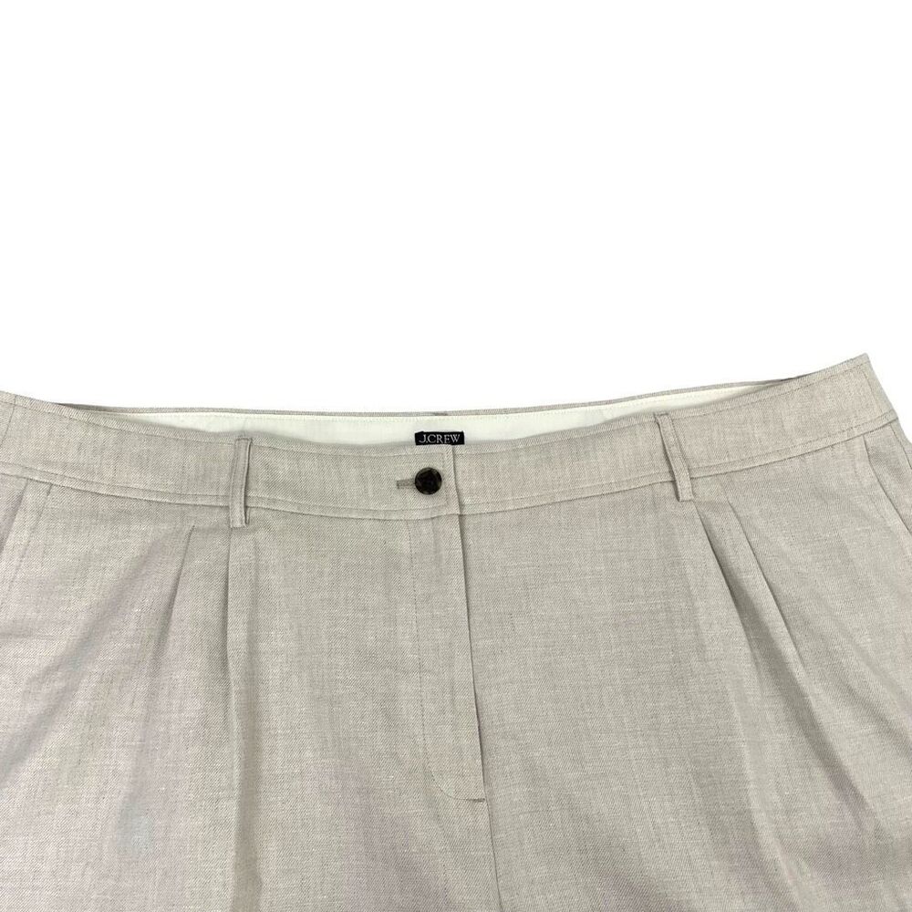 NEW J. Crew Remi‎ short in stretch linen blend Size 24 oatmeal neutral - Picture 4 of 9